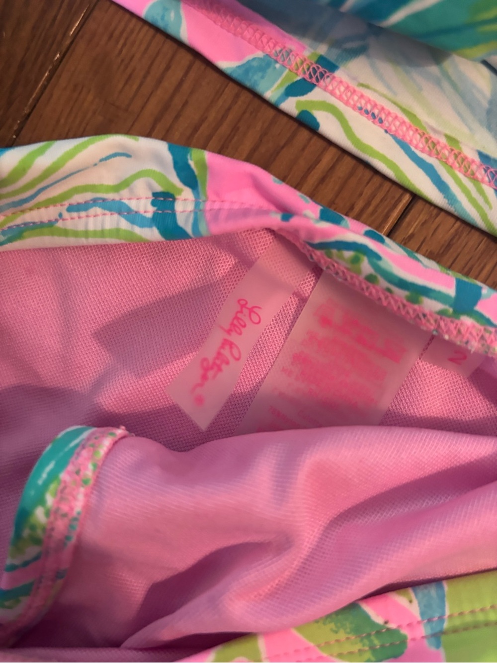 Lilly Pulitzer Girls' Pink Green Blue Printed Swim Bikini